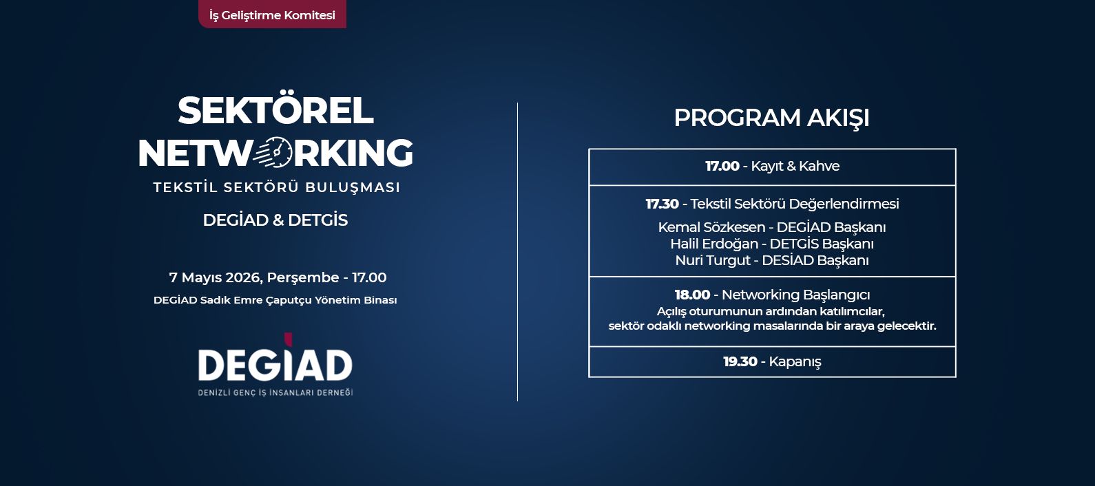 Sektörel Networking - Tekstil Sektörü Buluşması